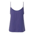 thumbnail image 3 of Vedolay Tank Tops Women's Basic V Neck Longline Dolphin Hem Loose Tunic Tank Top,Blue XXL, 3 of 5