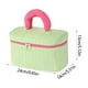thumbnail image 3 of Neceser de viaje de lona con organizador de artículos de aseo con soporte para brochas, estuche cosmético impermeable para adolescentes, bolsa sanitaria portátil para el hogar, vacaciones o viajes de, 3 of 6