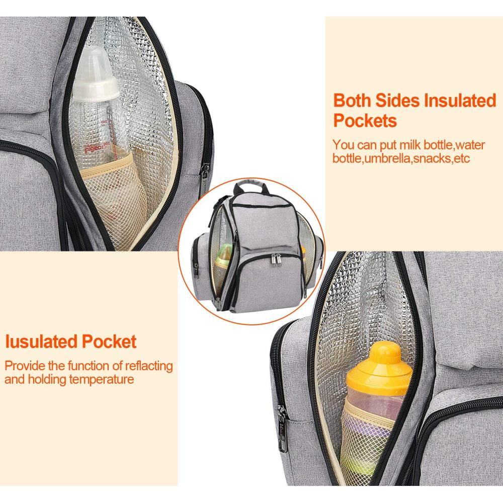 Mochila Panalera Mancro Organizadora Bolsillo Termico gris Walmart en linea