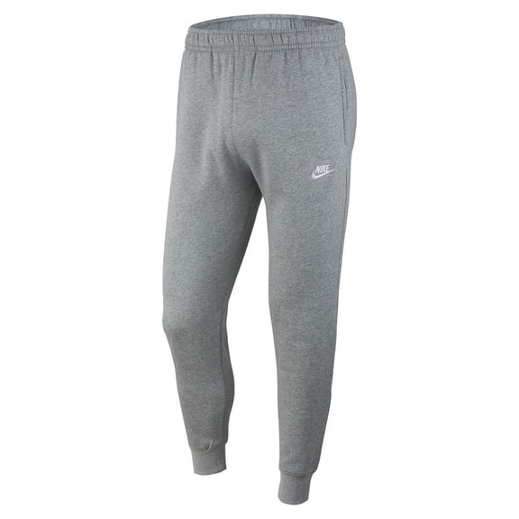 Men's Nike Dk Grey Heather/Matte Silver/Wht Sportswear Club Joggers - XL