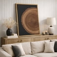 thumbnail image 4 of Framed Canvas Print Tree Ring Wall Art Rustic Nature Decorative for Living Room Bedroom - 16"x24" NATURAL, 4 of 8