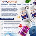 thumbnail image 5 of Vitamatic Beet Root 20:1 Extract Capsules 800 mg Per Serving (Beta vulgaris) – Nitric Oxide Support Supplement – Non-GMO, Gluten Free – 120 Veggie Capsules – Made in USA, 5 of 11