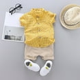 thumbnail image 2 of Toddler Outfits Boys Cartoon Set Tops Shorts Summer Baby T Shirt Boys Outfits Set Boy Clothes Yellow 2 Years-3 Years, 2 of 4