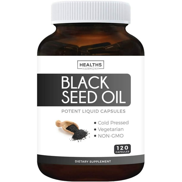 Healths Harmony Black Seed Oil 1000 Mg 1 Ct Softgel Capsules Non Gmo Vegetarian Supplement Made From Cold Pressed Nigella Sativa Pure Black Cumin Seed Oil Walmart Com Walmart Com