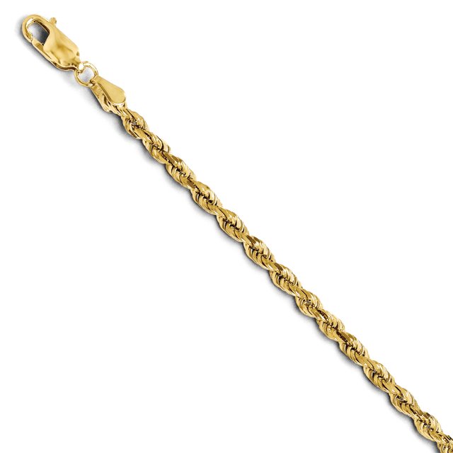 Leslie's 14K 3.00mm Diamond-Cut Rope Chain (Weight: 6.3 Grams, Length: 8 Inches)