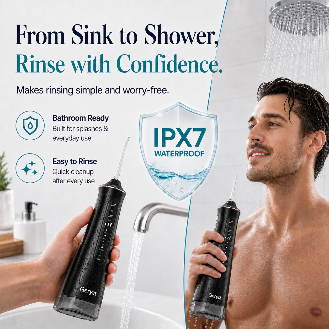 Geryst Cordless Water Flosser, 300ml Tank photo 5