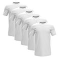 thumbnail image 2 of Tommy Hilfiger Men's Undershirts Multipack Cotton Classics Crew Neck T-Shirt, White (5 Pack), M, 2 of 3