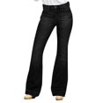 thumbnail image 1 of Gibobby Pantalones para mujer Pantalones vaqueros sueltos de estilo de moda con diseño de pierna recta de cintura alta informal para mujer(Negro,M), 1 of 5