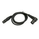 thumbnail image 2 of Cable Balanceado XLR, Cable De Micrófono Negro Plug And Play, Transmisión De Señal Sin Pérdidas De PVC Macho A Hembra Para Altavoces De Escenario, 2 of 7
