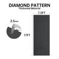 thumbnail image 2 of JINSEED 7.5 x 17 FT Garage Floor Mat Roll, 2.5mm Thicker Diamond Plate Floor Protector Mat, Light Grey, 2 of 4
