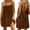 Coffee, variant on Women's Summer Casual Sleeveless Sling Backless Sleep Dress, Solid Round-Neck Nightgown