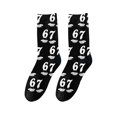 thumbnail image 4 of Bas Roses 67 Chaussettes 6 7 Chaussettes Fantaisie Six Sept pour Garçons Filles Hommes Femmes, 4 of 5