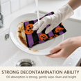thumbnail image 5 of 2 Pcs Funny Kitchen Towels,Halloween Purple and Black Striped Pumpkins Microfiber Dish Towels,Kitchen Tea Towels,Kitchen Towel Set (18" X 26"), 5 of 7