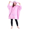 thumbnail image 1 of Sudadera con capucha Disney Stitch para mujer, forro polar cálido, rosa, 1 of 6
