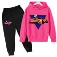 thumbnail image 3 of Abrigo para niños, ropa encantadora, mercancía A4, sudadera con capucha de marca, ropa deportiva, ropa para niñas y niños, pantalón superior, conjunto de moda informal de 2 a 13 años, 3 of 4