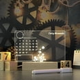 thumbnail image 1 of Wosthever Chiara Boards Tablero transparente con tablero de mensajes acrílico Tablero de borrado en seco acrílico con tablero de notas ligeras Iluminación y accesorios cinco, 1 of 6