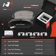thumbnail image 3 of A-Premium Front and Rear Drilled and Slotted Disc Brake Rotors + Ceramic Pads Kit Compatible with Select Chevy Models - Cruze 2011-2016, Cruze Limited 2016, Sonic 2013-2016, 12-PC Set, 3 of 6