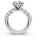 thumbnail image 2 of Pompeii Certified 3 6/8ct Diamond Engagement Wedding Ring Set 14k Gold Lab Grown, 2 of 7
