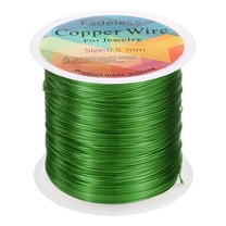 Uxcell Artistic Wire 203ft 24 Gauge Copper Craft Wrapping Wire, Green