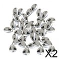 thumbnail image 1 of 2x50 Uds Cuchillas De Pesca Aparejos De Herramientas Spinnerbaits Para Perca Lubina Hombres Mujeres Plata 17mm, 1 of 8