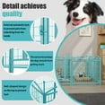thumbnail image 6 of Pefilos Dog Playpen for Indoor, Yard, RV Camping, 24" 8 Panels Dog Fence for Puppy and Small Dogs, Outdoor Foldable Pet Exercise Pen with Doors, Blue, 6 of 7