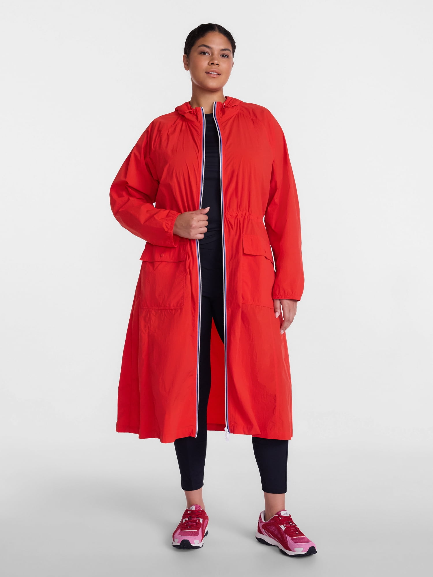 Avia Women's Long Nylon Jacket, Sizes XS-XL