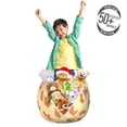 thumbnail image 3 of Chicken Storage Toy Bag Chair, Pattern of Birdies Domestic Farm Animal Symmetric Repetition, Stuffed Animal Organizer Washable Bag, Large Size, Yellow Salmon, by Ambesonne, 3 of 3