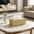 thumbnail image 3 of Bxaolu Stylish Tissue Box Cover Rectangular,Decorative Tissue Cover for Bathroom Toilet Bedroom Living Room Table Desk Office, 1Pack, 3 of 6