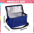 thumbnail image 3 of Insulated Lunch Bag,Reusable Lunch Box Container,Blue Large Leakproof Thermal Snack Bag,Insulated Cooler Bag for Men Women Work Travel Picnic Outdoor, 3 of 7