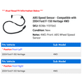 thumbnail image 2 of ABS Speed Sensor - Compatible with 2004 Ford F-150 Heritage 4WD, 2 of 3