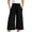 Black, variant on Patlollav Womens Summer High Waisted Capri Pants Plus Size Casual Sport Activewear Capris Sweatpants Loose Fit