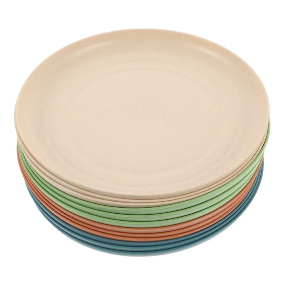 Hemobllo Round Pet Food Bowls 12pcs for Cats Non Slip Assorted Color Easy Cleaning