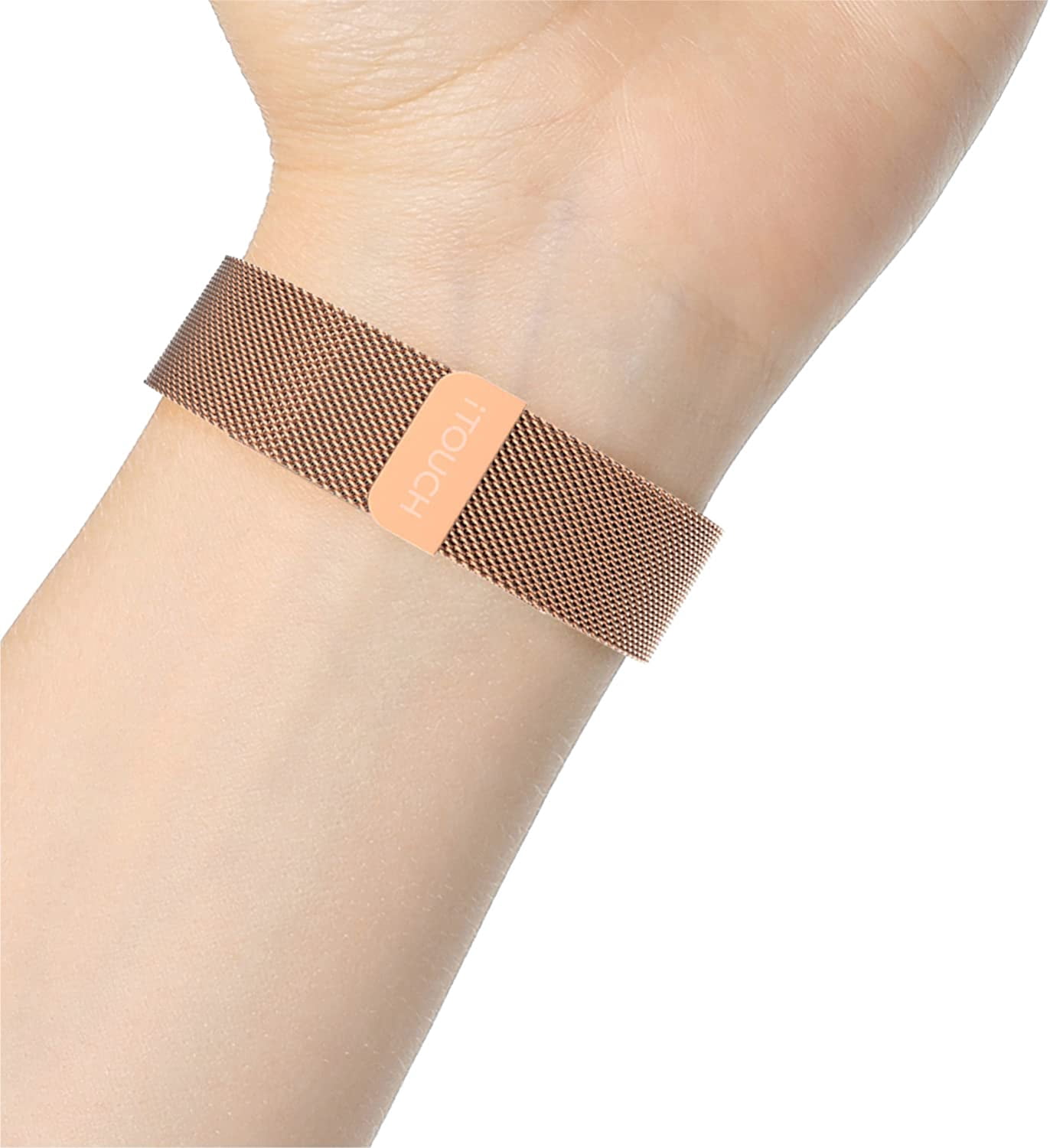 iTouch Air 3 40mm/Sport 3 Unisex Extra Interchangeable Metal Strap: Narrow Rose Gold Mesh
