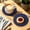 #264Navy, variant on Clea*rance!Woven Round Coaster in Assorted Colors, Heat Insulation Cotton Table Mat for Hot Beverages, Reusable Drink Pad for Kitchen Dining and Coffee Table