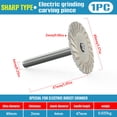 thumbnail image 1 of 10Pcs 40Mm Corrugated Carving Piece, Vacemry Corrugated Carving Grinding Disc With Handle, 40mm Metal Carving Piece For Stone Granite Concrete Tile, Rotary Tool Accessory For DIY Craft Sculpture Wood, 1 of 9