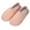 Pink, variant on Lovskoo 2024 Womens Indoor Memory Foam Cotton Scuff Slippers Slip On Summer House Shoes Flats Breathable Washable Non-Slip Rubber Soles Beige