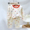 thumbnail image 2 of Toddler Pajamas Cotton Kids Pajamas For Boys Girls Long Sleeve Pajama Set 2 Piece Snug Fit Pjs Set,6-12 Months 12-24 Months 2t 3t 4t 5t 6t 7t 8t 9t Children(Red,12-18 Months), 2 of 5