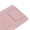 thumbnail image 5 of Unique Bargains PU Leather Car Sun Visor Organizer Glasses Holder and Card Holder Pink, 5 of 7