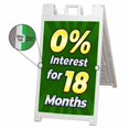 thumbnail image 1 of 0 Interest 18 Months (24" x 36") Deluxe A-Frame Signicade, Includes 2 Removable Panels & Stand, 1 of 4