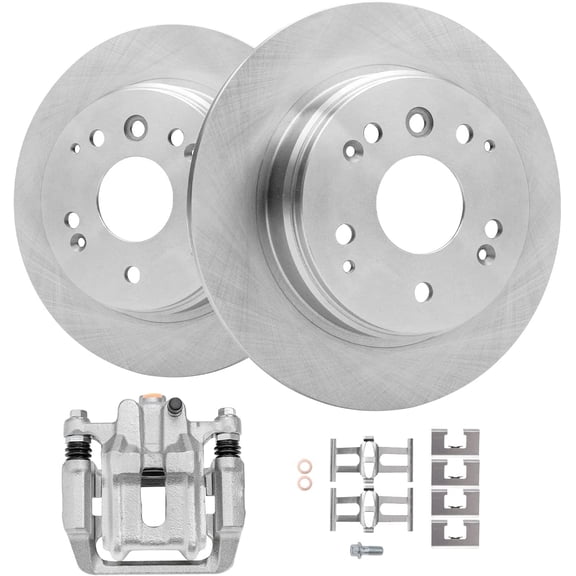 Detroit Axle - Rear Disc Rotors Right Brake Caliper Replacement for Acura TL Honda Element