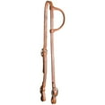 thumbnail image 3 of Schneiders Rolled One Ear Quick Change Buckle Headstall | Color Light Oil | Large Horse, 3 of 4