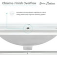 thumbnail image 3 of Swiss Madison Pierre 24" Open Shelf Chrome Frame Wall-Mounted Bathroom Vanity with Sink Top, 3 of 12