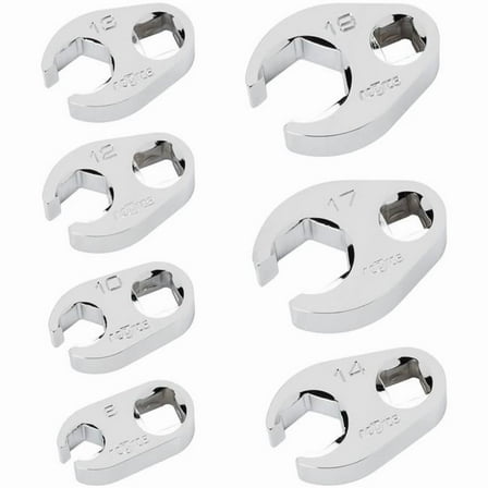 Nepros NPNTBNS307 0.375 in. Drive Metric Crowfoot Wrench Set - 7 Piece