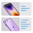 thumbnail image 7 of JETech Kickstand Case for iPhone SE 3/2 (2022/2020 Edition), iPhone 8/7, 4.7-Inch, Support Wireless Charging, Slim Shockproof Bumper Phone Cover, 3-Way Metal Stand (Purple), 7 of 7