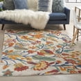 thumbnail image 3 of Nourison Allur Botanical Indoor Area Rug Ivory Multicolor 4' x 6', 3 of 9