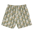 thumbnail image 7 of FORMRS Boys Swim Trunks Quick Dry Mesh Lining Beach Boardshorts, Sizes XS-XL, Olive Green Flowers, 7 of 7