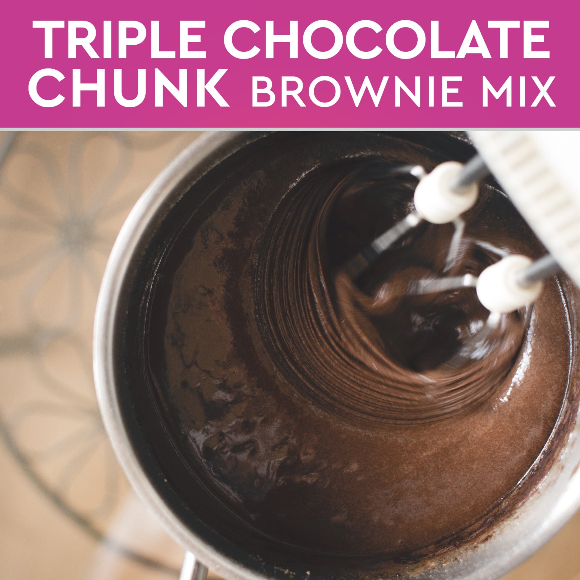 Duncan Hines Signature Triple Chocolate Chunk Brownie Mix, 17.6 oz