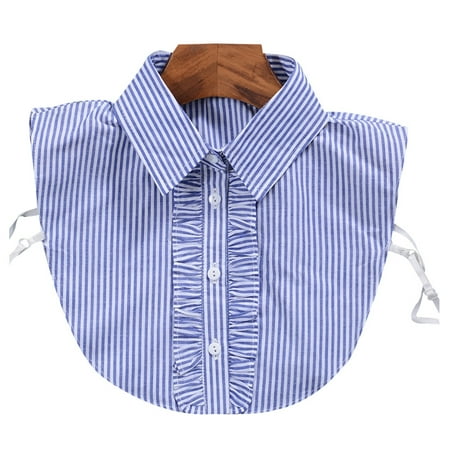

COMEET Neck Chain Women Stripe Lace Collar Shirt Fake Collar Tie Vintage Detacha