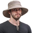 thumbnail image 3 of Sombrero de pescador de borde grande de Color sólido, protección solar para exteriores, gorro de lavabo transpirable, sombrero para el sol, sombrero duro de arena para hombres y mujeres de verano, 3 of 5
