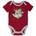 thumbnail image 3 of Harry Potter Baby Boys’ Short Sleeve Bodysuit Multipack Gift For Baby Girl or Boy Baby Clothes (Burgandy/Grey/White, 3-6 Months), 3 of 4